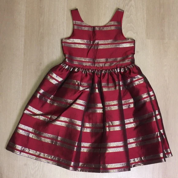 open lace back dress OshKosh Red Gingham Pinafore Dress  Yellow Clover Vintage Kids Clothes